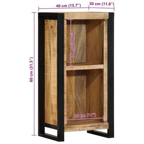 noćni ormarić 40x30x80 cm Masivno drvo grubo mango Cijena