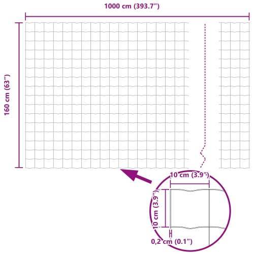 Zelena Euro ograda 1.6x10m Čelik Cijena