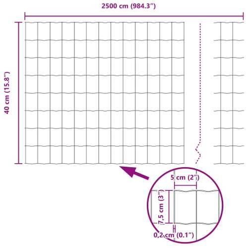 Euro ograda Zelena 0.4x25 m Čelik Cijena