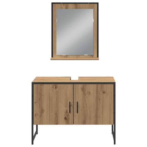 Set namještaja za kupaonicu od 3 dijela Artisan Oak inženjersko drvo Cijena