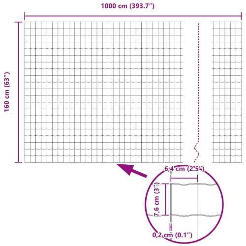 Euro ograda Zelena 1.6x10 m Čelik Cijena