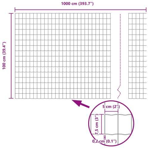 Euro Ograda Siva 1x10 m Čelik Cijena