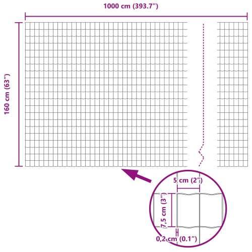 Euro Ograda Siva 1.6x10 m Čelik Cijena