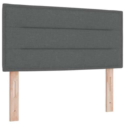 Krevet s box springom s madracem Tamnosivi 80x200 cm Tkanina Cijena