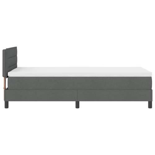 Krevet s box springom s madracem Tamnosivi 80x200 cm Tkanina Cijena