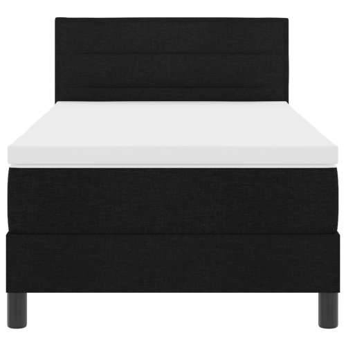 Box Spring Krevet s Madracem Crni 90x190 cm Tekstil Cijena