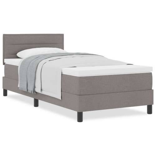 Krevet s podnicom i madracem taupe 90x200 cm tkanina Cijena
