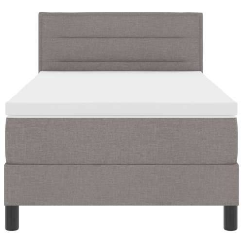 Krevet s podnicom i madracem taupe 90x200 cm tkanina Cijena