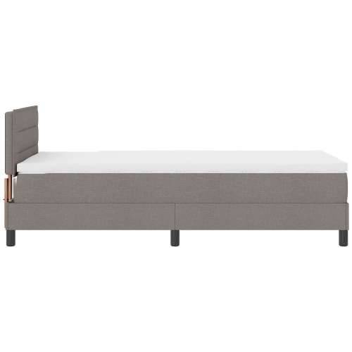 Krevet s podnicom i madracem taupe 90x200 cm tkanina Cijena