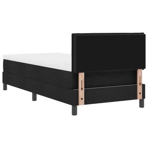 Bobićna krevet s madracem Crna 100x200 cm Tkanina Cijena