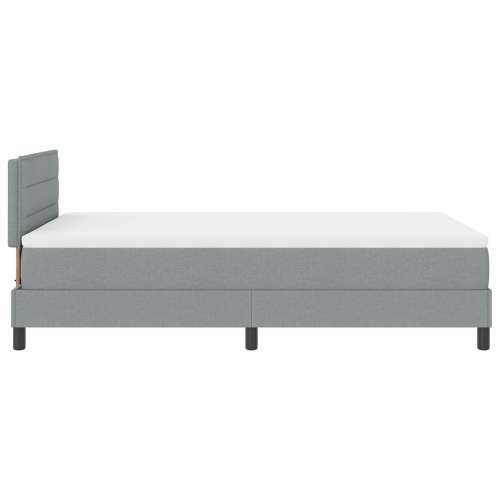 Box Spring Krevet s Madracem Svjetlosiva 120x190 cm Tkanina Cijena
