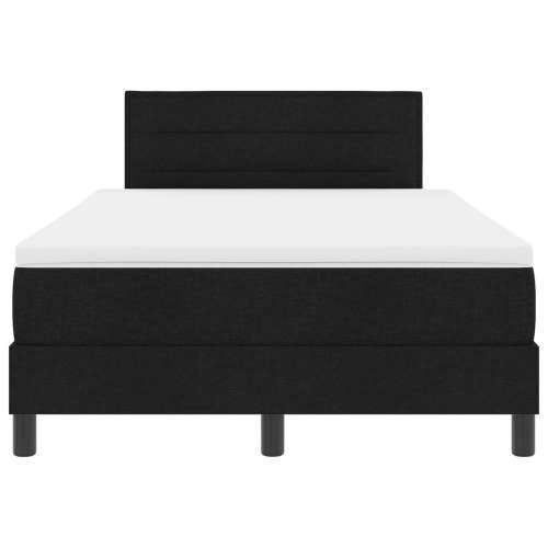 Box Spring krevet s madracem Crni 120x190 cm Tkanina Cijena