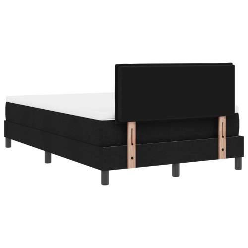 Box Spring krevet s madracem Crni 120x190 cm Tkanina Cijena