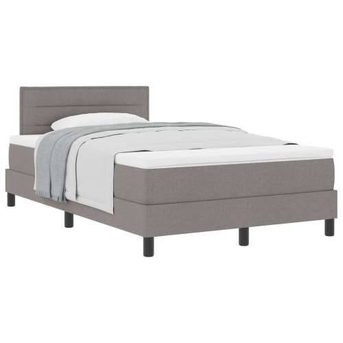 Krevet s kutijom s madracem Taupe 120x200 cm Tkanina Cijena