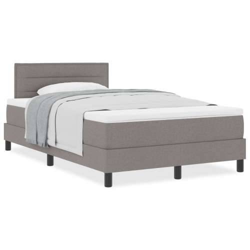 Krevet s kutijom s madracem Taupe 120x200 cm Tkanina Cijena