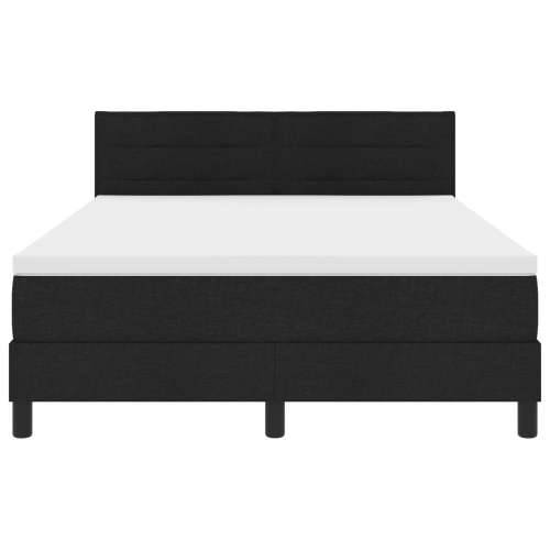Box Spring Krevet s Madracem Crn 140x190 cm Tkanina Cijena