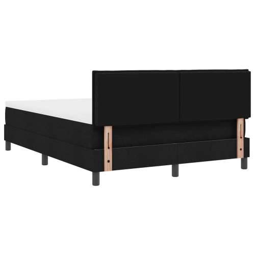 Box Spring Krevet s Madracem Crn 140x190 cm Tkanina Cijena