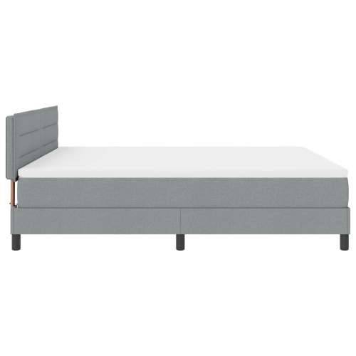 Box Spring Krevet s Madracem Svijetlo Siva 180x200 cm Tkanina Cijena