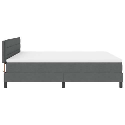 Box Spring Krevet s Madracem Tamnosiva 180x200 cm Tkanina Cijena