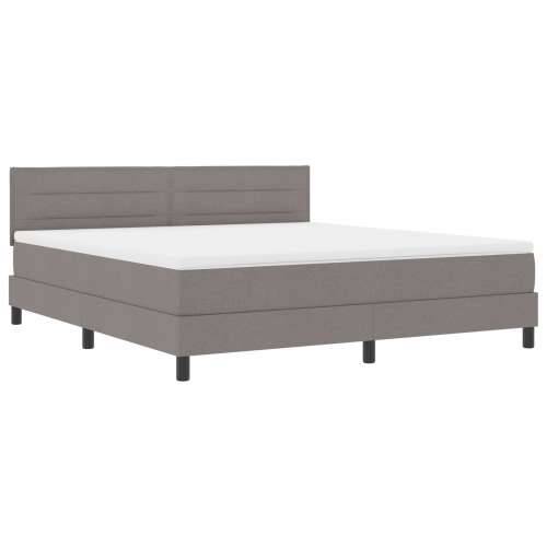 Krevet s podizačem i madracem taupe 180x200 cm tkanina Cijena