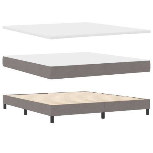 Krevet s podizačem i madracem taupe 180x200 cm tkanina Cijena