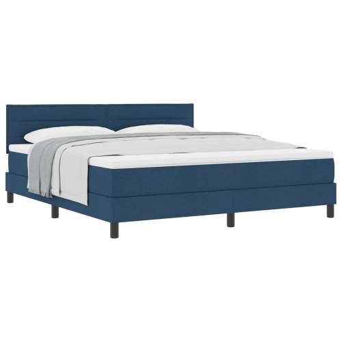 Box Spring Krevet s Madracem Plavi 180x200 cm Tkanina Cijena