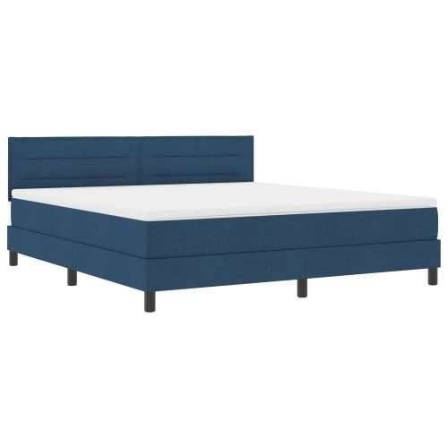 Box Spring Krevet s Madracem Plavi 180x200 cm Tkanina Cijena