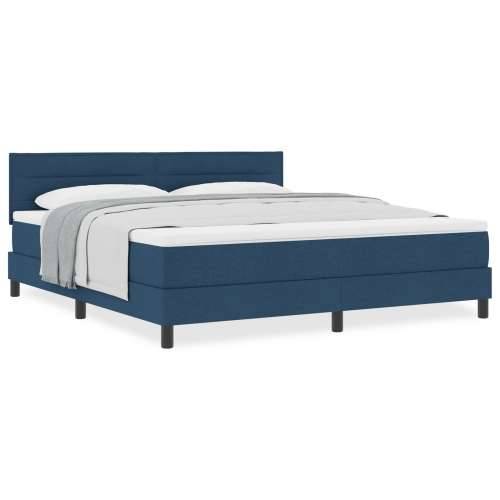 Box Spring Krevet s Madracem Plavi 180x200 cm Tkanina Cijena