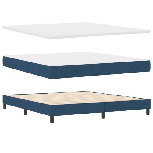 Box Spring Krevet s Madracem Plavi 180x200 cm Tkanina Cijena