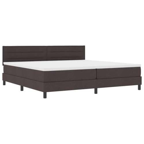 Box Spring Krevet s Madracem Tamno Smeđa 200x200 cm Tkanina Cijena