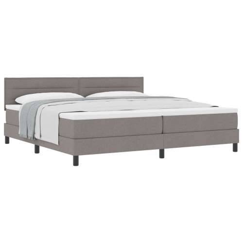 Box Spring Krevet s Madracem Taupe 200x200 cm Tkanina Cijena