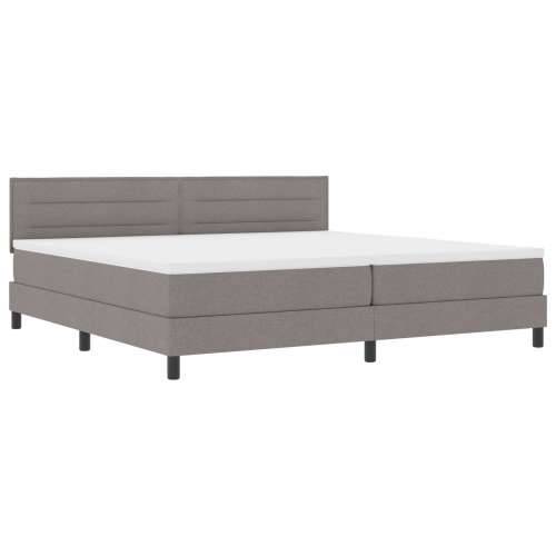 Box Spring Krevet s Madracem Taupe 200x200 cm Tkanina Cijena