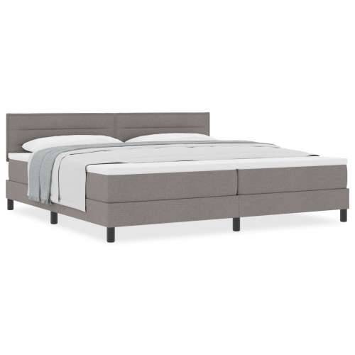 Box Spring Krevet s Madracem Taupe 200x200 cm Tkanina Cijena