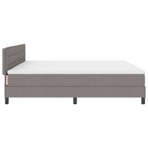 Box Spring Krevet s Madracem Taupe 200x200 cm Tkanina Cijena