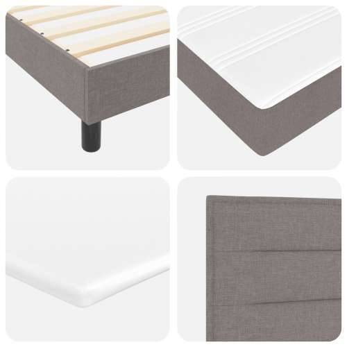 Box Spring Krevet s Madracem Taupe 200x200 cm Tkanina Cijena