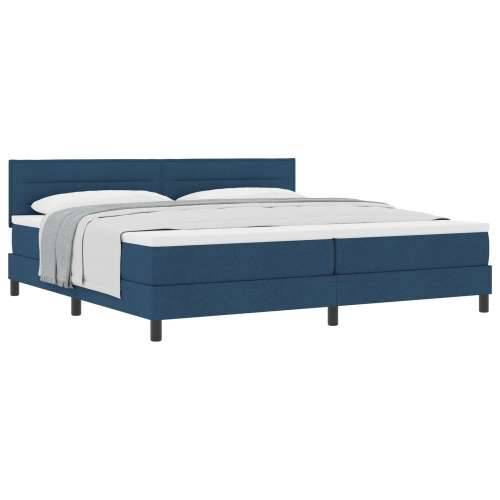 Box Spring krevet s madracem plavi 200x200 cm tkanina Cijena