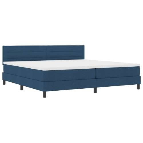 Box Spring krevet s madracem plavi 200x200 cm tkanina Cijena