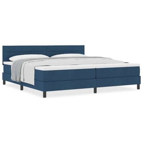 Box Spring krevet s madracem plavi 200x200 cm tkanina Cijena
