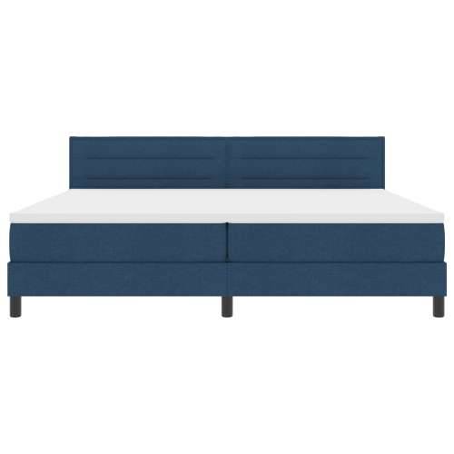 Box Spring krevet s madracem plavi 200x200 cm tkanina Cijena