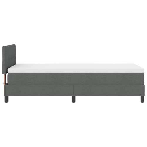 Box Spring Krevet s Dušekom Tamno Sivi 90x200 cm Tkanina Cijena