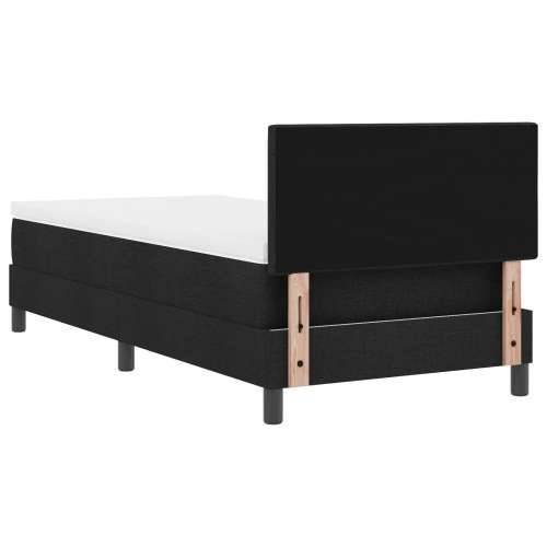 Krevet s Podlogom s Madracem Crni 90x200 cm Tkanina Cijena