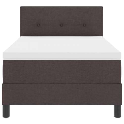 Box Spring Krevet s Dušekom Tamnosmeđi 90x200 cm Tkanina Cijena