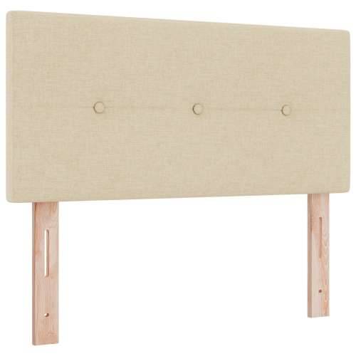 Box Spring Krevet s Madracem Bež 90x200 cm Tkanina Cijena