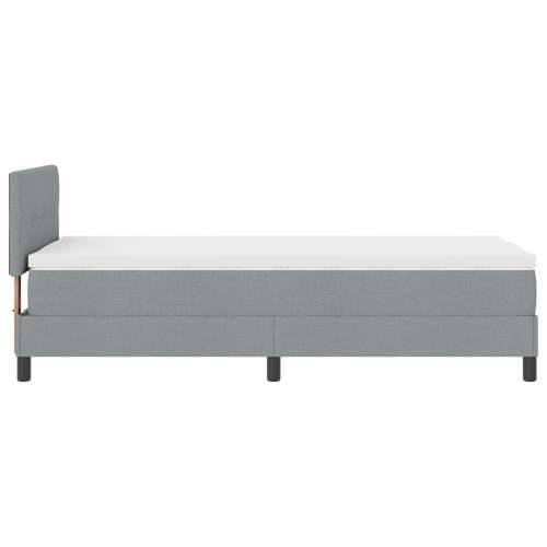 Box Spring Krevet s Madracem Svijetlo Siva 100x200 cm Tkanina Cijena