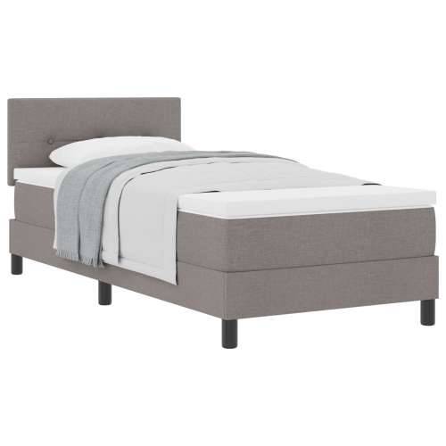 Box Spring Krevet s Madracem Taupe 100x200 cm Tkanina Cijena