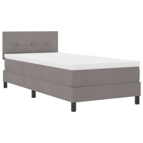 Box Spring Krevet s Madracem Taupe 100x200 cm Tkanina Cijena