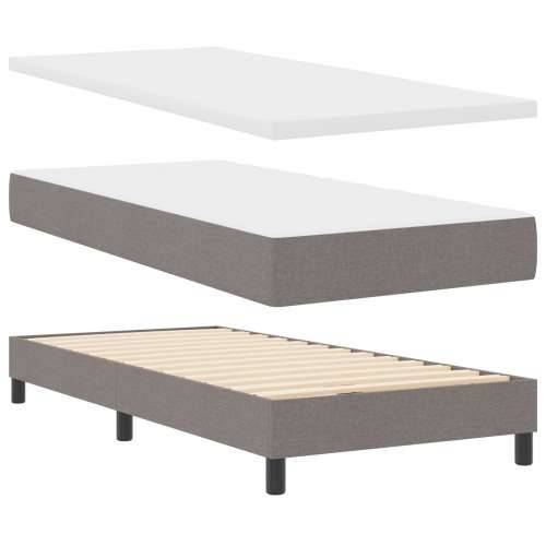 Box Spring Krevet s Madracem Taupe 100x200 cm Tkanina Cijena
