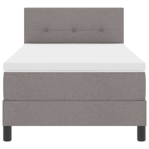 Box Spring Krevet s Madracem Taupe 100x200 cm Tkanina Cijena