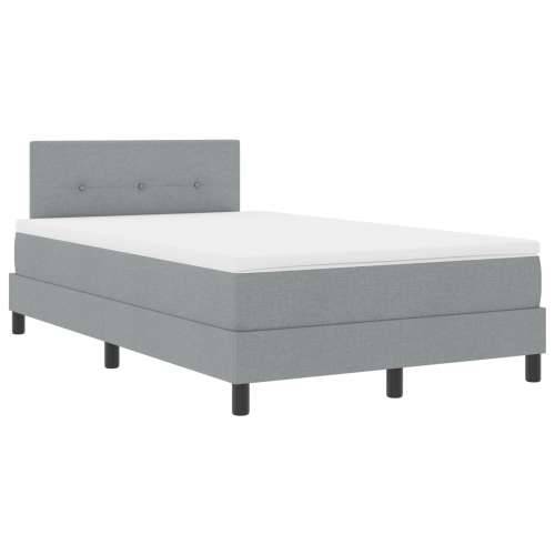 Krevet s box spring sustavom s madracem svijetlosiv 120x190 cm tkanina Cijena