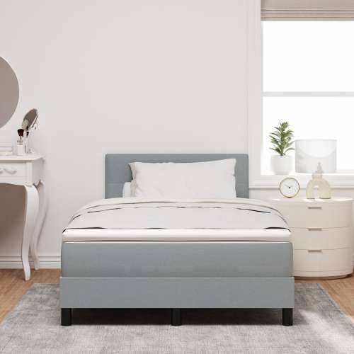 Krevet s box spring sustavom s madracem svijetlosiv 120x190 cm tkanina Cijena